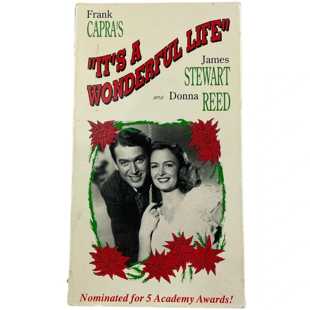 Rare It’s A Wonderful Life VHS by Frank Capra James Stewart Donna Reed Christmas